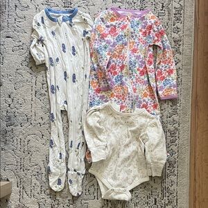 Kyte baby, Pehr Baby Girl Floral Onesies 6-12 Months Bundle